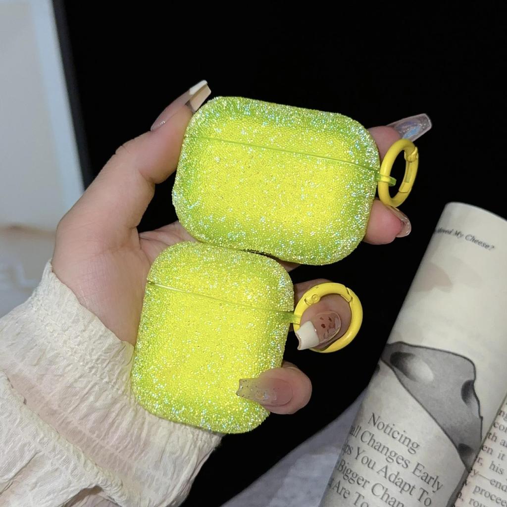 For Airpods Pro 3/Pro 2/Pro/4/3/2 Glitter Rhinestone Case Bling Matte Protective Funda Airpods Bluetooth Earphone Bag