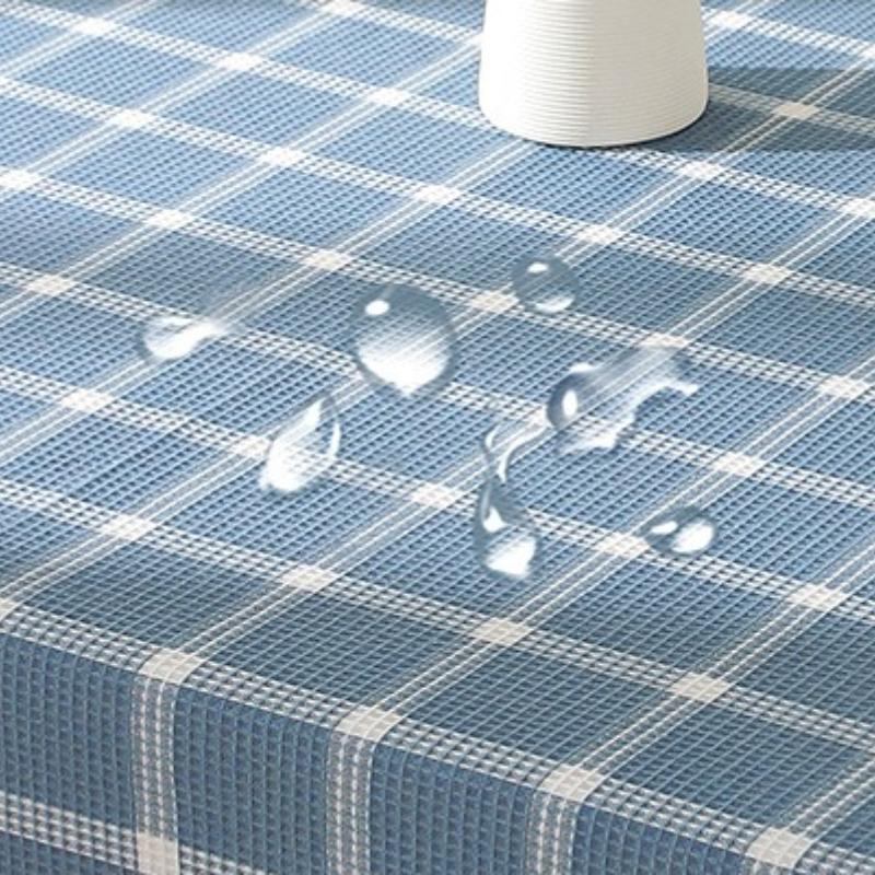 Checkered Table Cloth for Household Waterproof and Oil Resistant Dining Table Cloth Rectangular Durable and Easy To Maintain