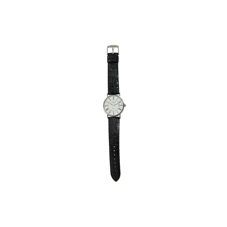 Longines Fashion Series Automatic Mechanical Movement Date Display Watch 38.5Mm White Dial Stainless Steel Case Leather Strap L4.921.4.11.2