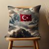 Art Turkish Flag Throw Pillow Case Living Room Sofa Cushion Cover For Home Bedroom Decoration And Protector