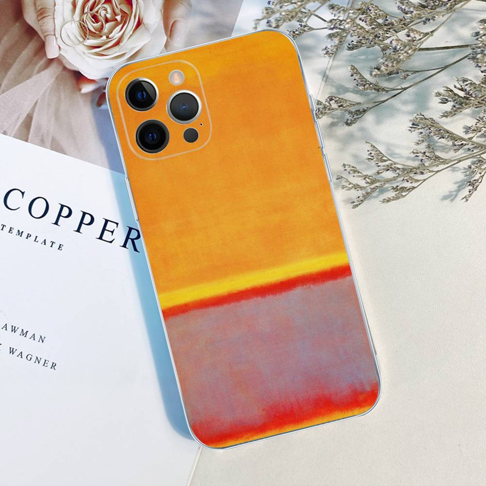 Abstract Art M-Mark R-Rothko Phone Case For IPhone 11 13 16 12 17 14 15 Pro Max Plus Soft Clear Back Cover Coque