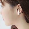 Punk Metal Triangle Ear Clip Earrings for Women Men Fashion Gold Color Geometric No Piercing Ear Buckle Clip On Earring Jewelry