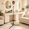 Hairdressing Training Wig Stand 0.5/1.6M Mannequin Head Stand, Height Adjustable Display Tripod for Cosmetology, Training, Styling Hair Perming