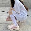 MLB Big Ball Chunky P Boston Slip Resistant Abrasion Resistant Low Top Chunky Sneakers Unisex Pink Sneakers 32SHC2011-43P