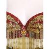 Adjustable Straps Belly Dance Tops Shiny Beaded Tassels Bra Sequins Bra Tops  Stage Performance