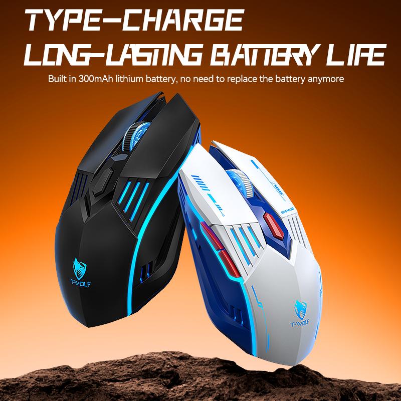 2025 NEW HOT 6D Design RGB Bluetooth+2.4G+Wired Mouse Lighting Effect Mouse Gaming USB Mouse 6 Keys Ergonomic Mice Plug and Play