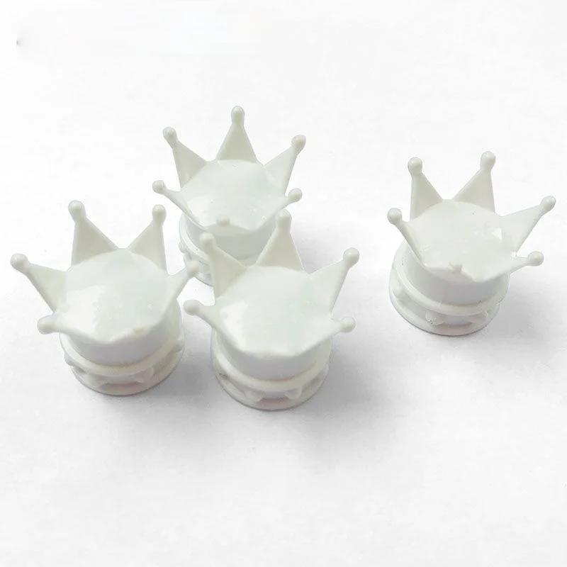10pcs Multi Colors Crown Shape Car Tire Valve Caps Motorcycle Bicycle Tyre Air Dust Covers Universal Wheel Cap.
