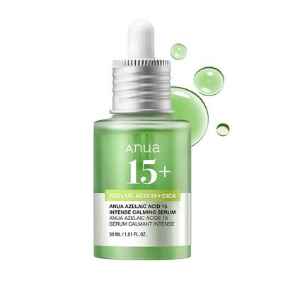 ANUA Azelaic Acid 15 Intense Calming Serum 30ml Beauty Serum Oil Water Balance Sebum Pore Care Cica High Density Serum Azelaic Serum Combination Skin