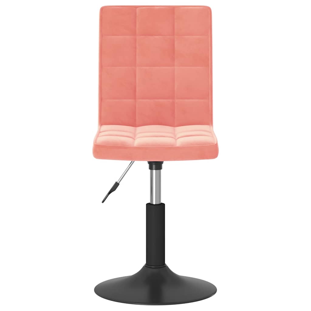 Dining Chairs 2 Pcs Swivel Pink Velvet