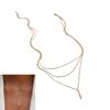 Multi Layer Necklace Stackable Designs Gold Silver Jewelry Lightweight Collarbone Chain Handmade Gift For Her