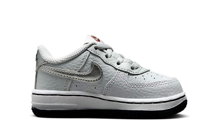 Nike Air Force 1 Slip Resistant Abrasion Resistant Low Top Toddler Shoes Gray Infant And Toddler CZ1691-004