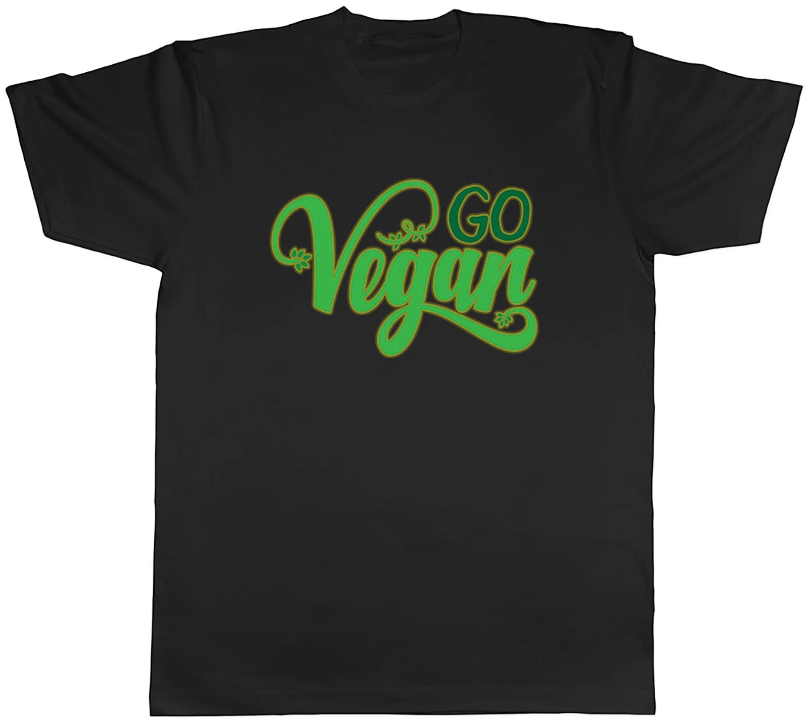 Go Vegan Mens Unisex T-Shirt Tee M