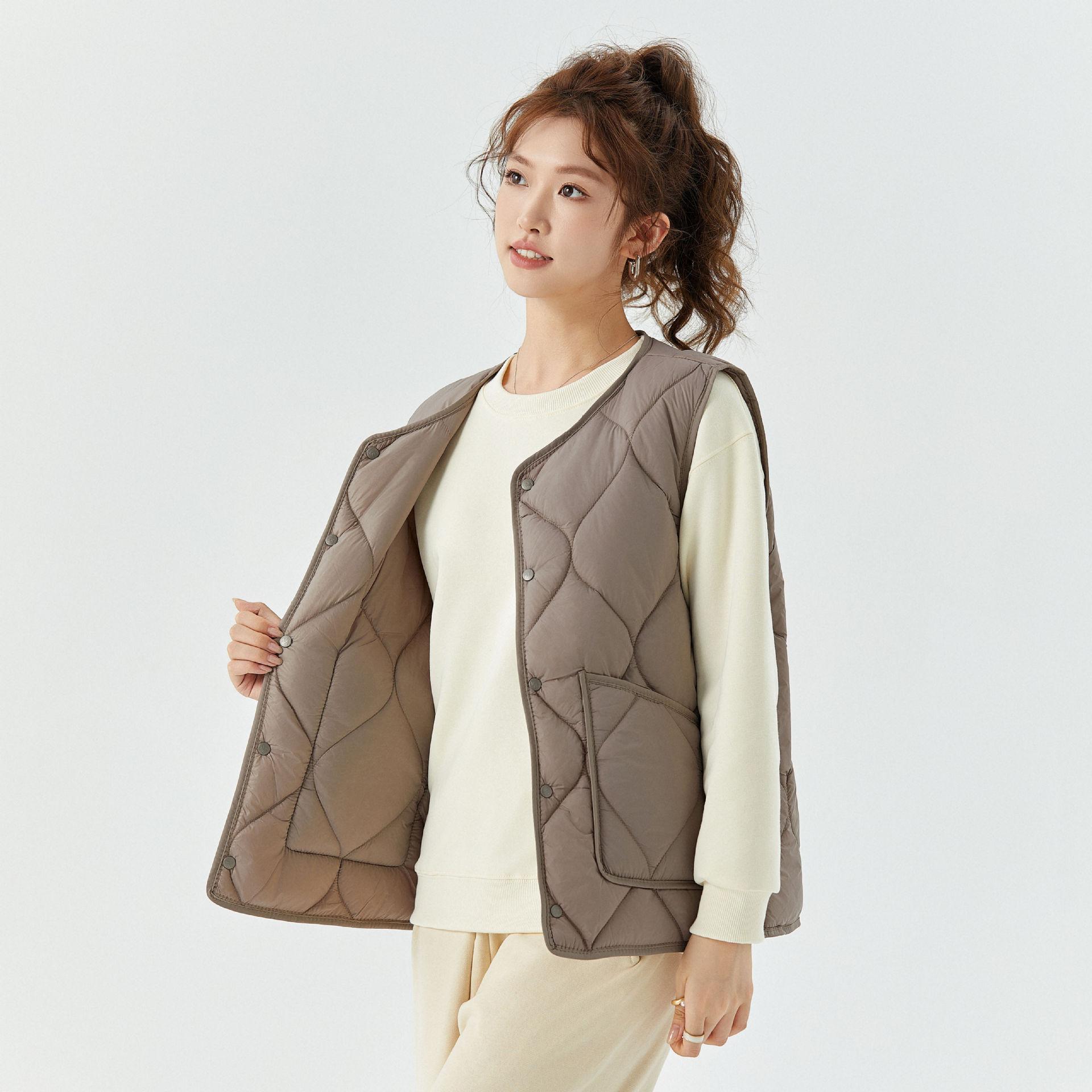 

Женские зимние пуховые хлопковые подбитые зимние легкие двухсторонние теплые студенческие домашние женские хлопковые жилеты модные и теплые L