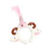 Feather Horn Headband with Plush Fabric and Sparkling Decoration for Halloween Stage Performances, Holiday Outfits and Costumes