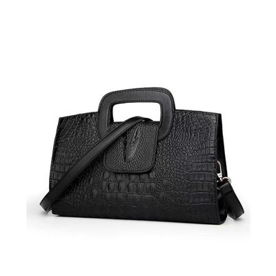 Fashion Simple Versatile Ins Cross-Border Women's Bag New Crocodile Pattern Clutch European and American Embossed Crossbody Shoulder Handbag