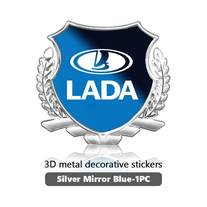 3D Metal Car Wheat Ear Shape Sticker Body Trunk Decor Sticker For Lada Vesta Granta Largus Vaz Samara Vesta Niva 4X4 2110