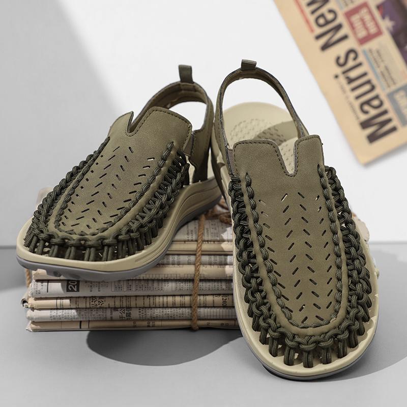 Fashion Outdoor Fashion Trekking Sandals Summer Male Sandals Luxury Mesh Walking Shoes for Men Trends 2025 New Comfortable Casual Flat