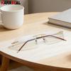 Men Ultralight Metal Rimless Reading Glasses Blue Light Blocking Lenses Women Presbyopia Eyewear Business Frameless Eyeglasses