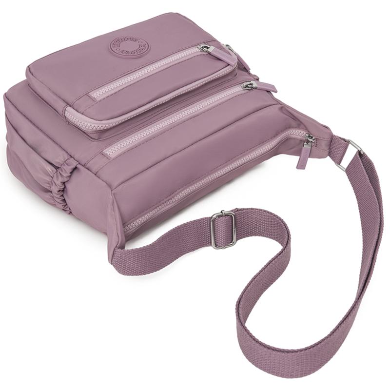 Nylon Women's Bag Multi-Layer Mother's Bag Large Capacity Shoulder Bag Lightweight Water-Repellent Crossbody Bag
