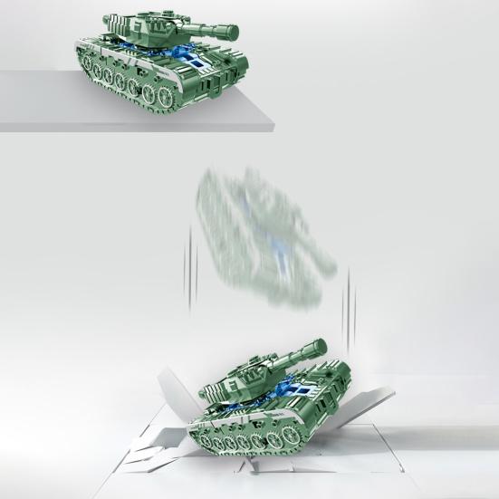 Transforming Robot Tank Spinner Toy Stress Anxiety Relief Simulated Tank Spinning Toy Kids Teens Adults Fingertip Gyroscope Fidget Toy