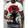 Summer Fashionable Comfortable Breathable Casual Street 3D Printed Color T-shirt Pattern Loose Comfortable Large Size Fashion O-neck Men's T-shirt
