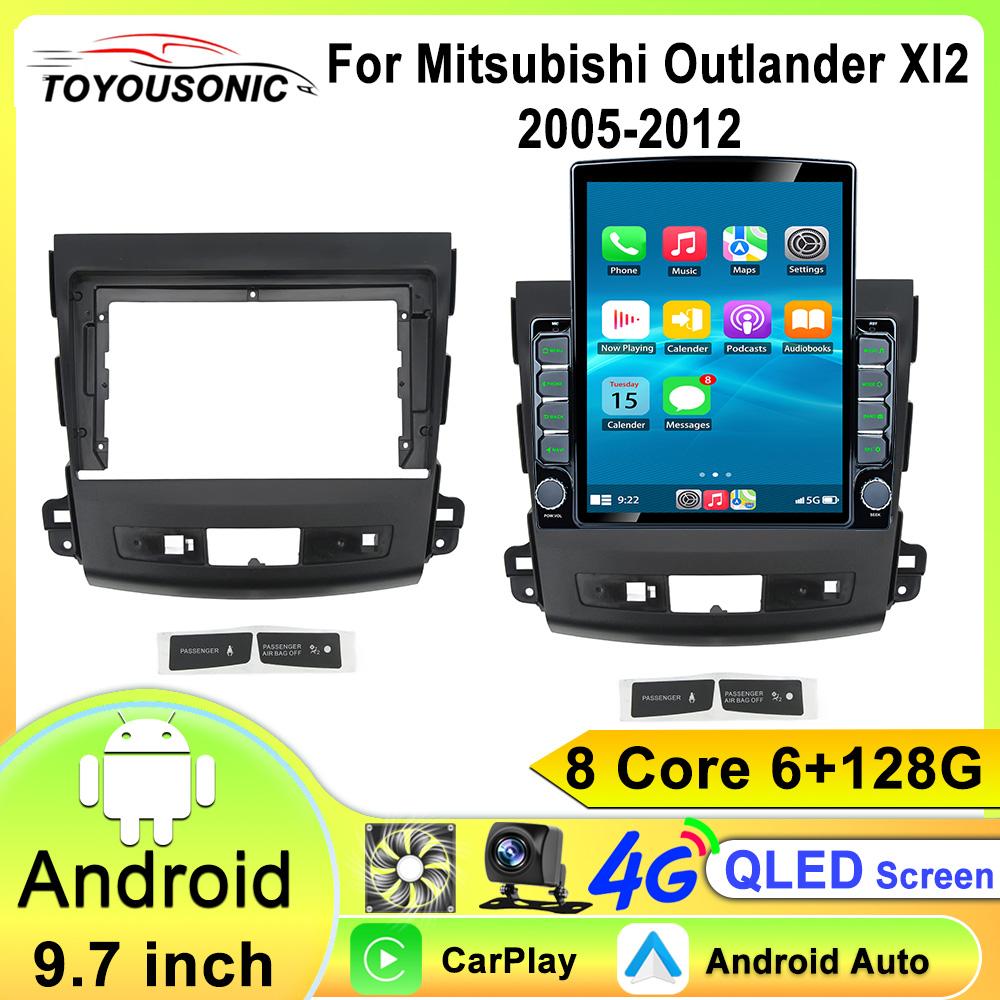 

Android 12 Автомобільний радіо для Mitsubishi Outlander Xl 2 2005-2012 2 Din GPS Carplay Авто Стерео інтелектуальні системи Smart Авторадіо 8 core 6GB+128GB