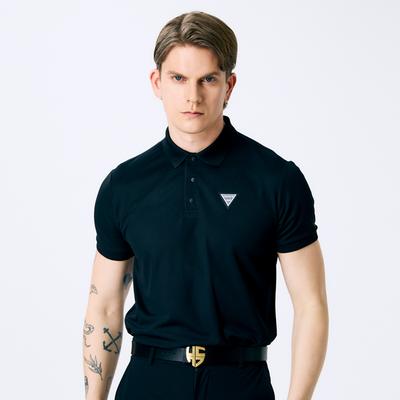 AVAVE Men'S Basic Polo Short Sleeve Golf T-Shirt Black