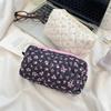 Roze Bloem Vrouwen Schattige Make-up Tas Reis Organizer Cosmetica Munten Handtas Pouch Meisjes Schattig Cartoon Vierkant Rits Cosmetische Tassen