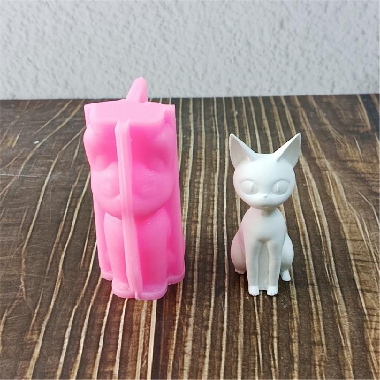 Cats Kitten Animal Silicone Molds Silicone Soap Molds for Handmade Candle Soap Fondant Silicone Mould Epoxy Resin Molds