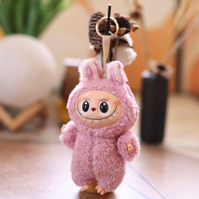 Plush Animal Keychain With Soft Short Pile For Kids And Gift Use