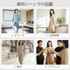 Long Dress for Slimming Loose Straight Suitable for Commuting [Kayiyasu] Women, Effect, Lightweight, Fit, Zip-Up, V-Neck, Cut, Soft, (3XL, Gray)