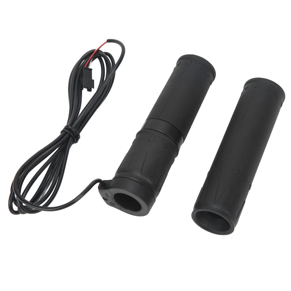 1 par 12-72V Elcykel Gasreglage Handtag Ebike Vridgas E Cykel Ombyggnad