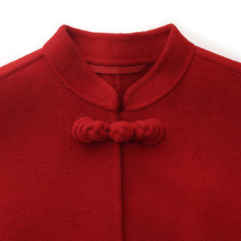 GOELIA Tencel Wool New Chinese Style Double-faced Coat