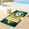 Oakland Athletics Print Beach Towel, Large Soft Quick Dry Towel for Beach Camping Swimming