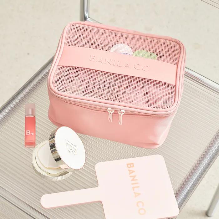 

розовый квадратный мешочек