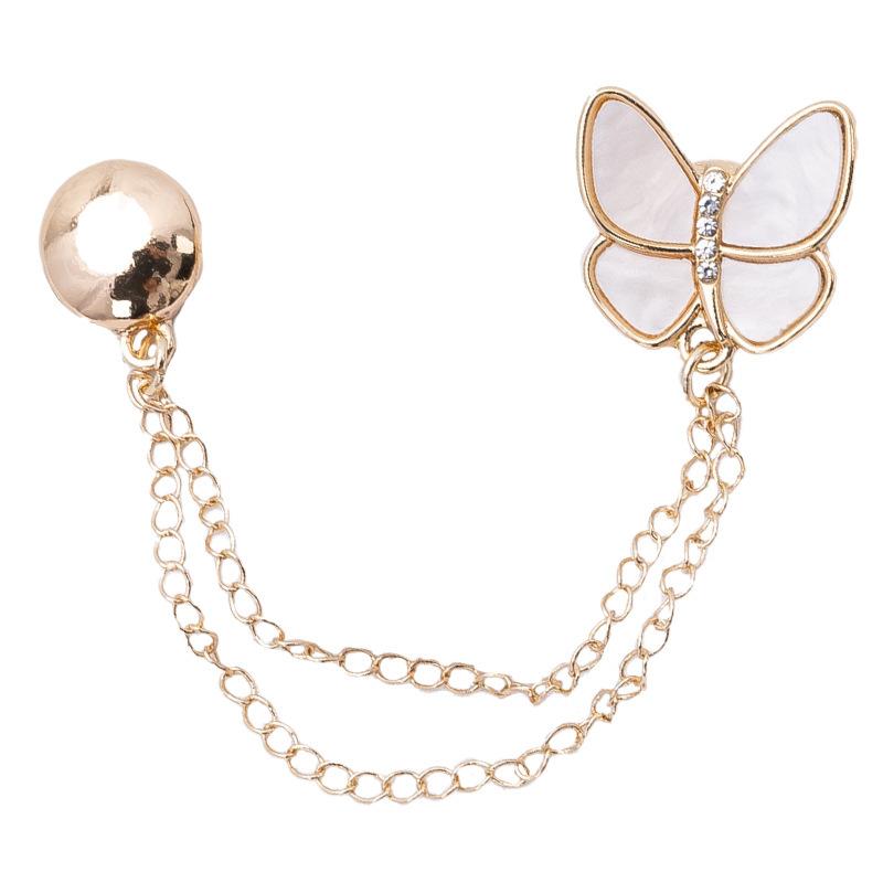 

Butterfly Shaped Magnetic Snap Fasteners for Sleeves and Pant Legs Durable Metal Clothing Clips for Secure Attachment and Easy Use One size золотой