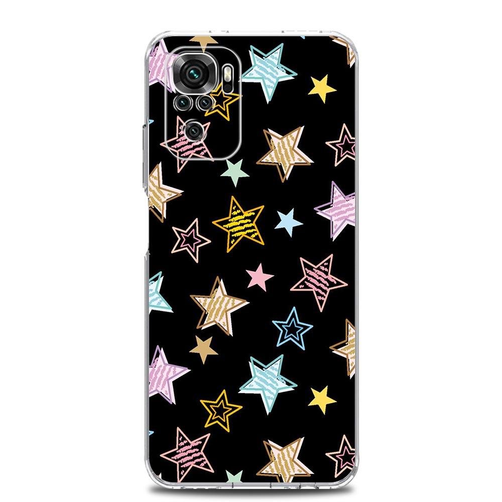 Phone Case For Xiaomi Redmi Note 13 12 5G 9S 9 8 10 11 Pro Plus 4G 9T 13C 12C 10C 9C 9A 7 Pro Clear Cover Star Art