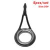 Fishing Rod Guide Eye Ceramic Ring Stainless Steel O Ring 3mm-23mm Internal Diameter Oval Tackle Box Accessories Tip Repair Kit