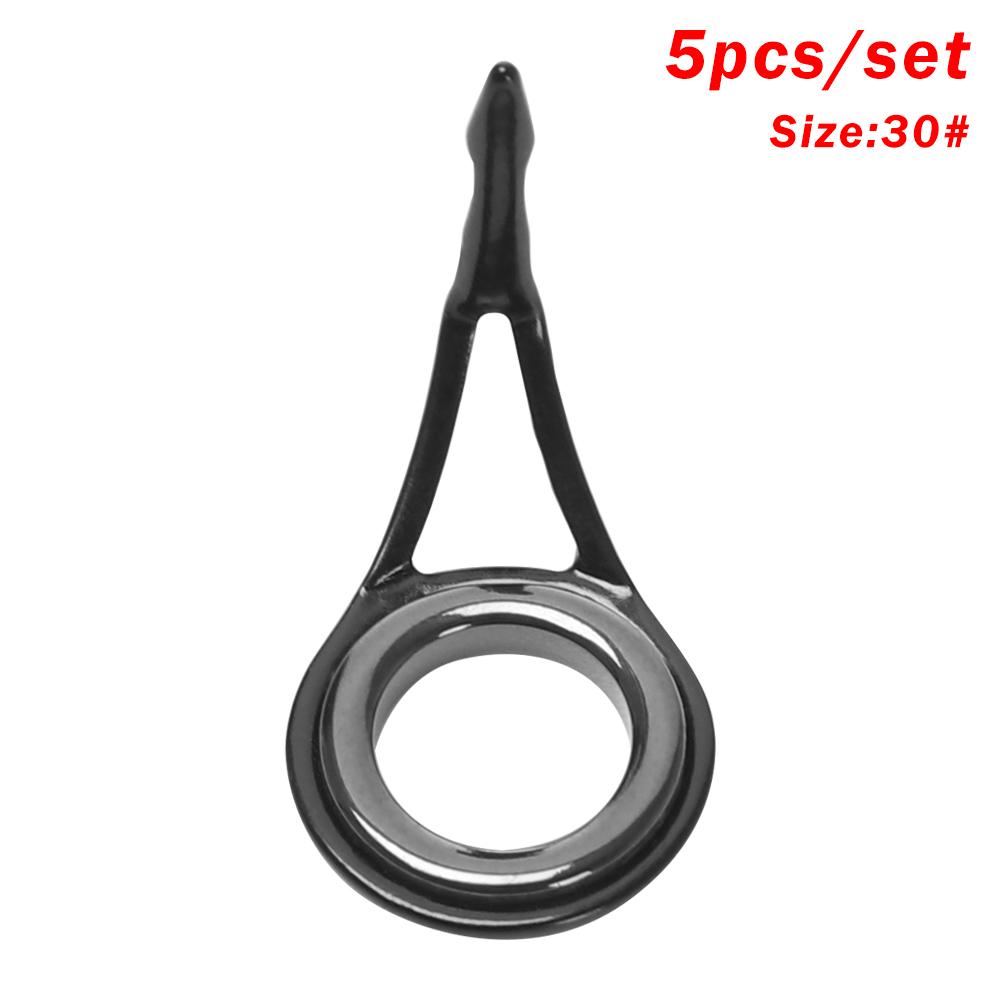 Fishing Rod Guide Eye Ceramic Ring Stainless Steel O Ring 3mm-23mm Internal Diameter Oval Tackle Box Accessories Tip Repair Kit