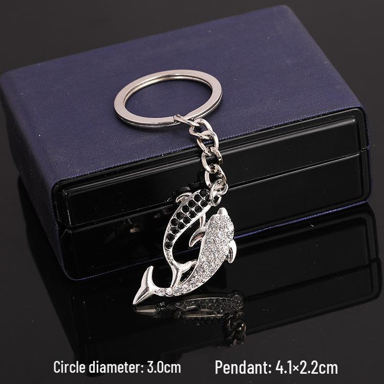 European & American Rock Guitar Keychain: Hip Hop Drip Oil Alloy Pendant Charm for Women's Bags