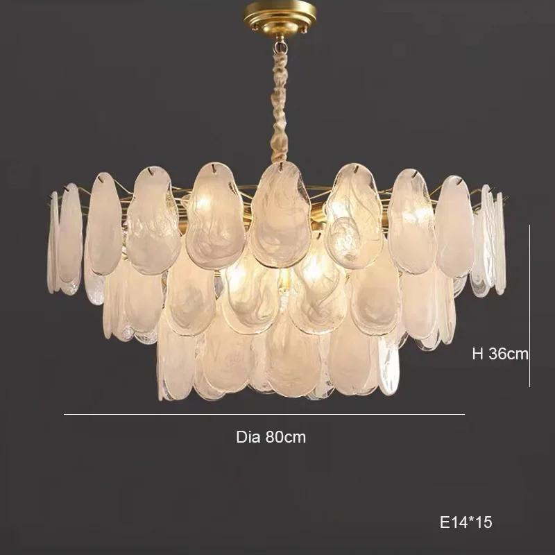 French style luxury living room pendant light LED light postmodern glass pendant light home decoration restaurant hotel lighting