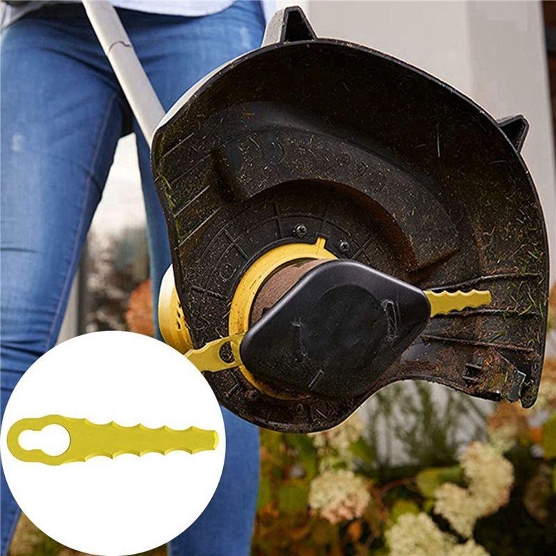 ABUL-40 Pieces Lawn Mower Replacement Plastic Lawn Mower Blades Plastic Lawn Mower Blades For Many Occasions