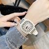 Large Dial Dopamine Trend Student Sports Watch Fashion Silicone Waterproof Ladies Watch