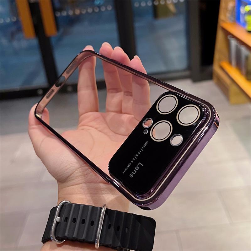 Magnetic Large Window Goggle Case for iPhone11ProMax Mobile Phone Case Apple 11 Electroplated Transparent Protective Case
