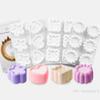 3D Herz/Stern/Rund/Quadrat Blume Pudding Silikon Mousse Form DIY Dessert Schokoladenform Kuchen Dekorationswerkzeuge Backformen