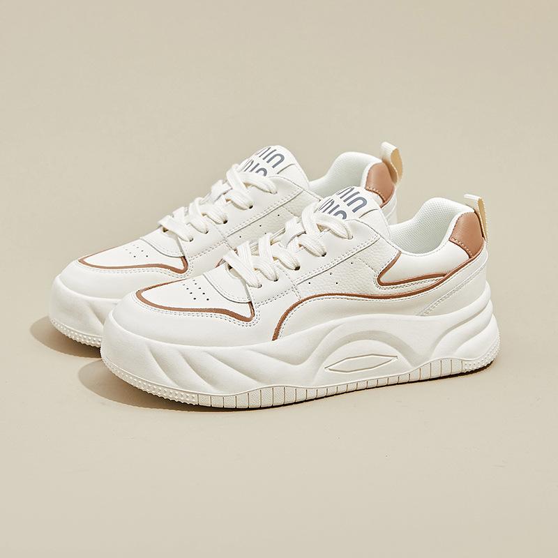 

Осенние новые студенческие белые туфли женские весенние новые толстые подол маленькие повседневные туфли-лодочки с толстой подошвой женские 39