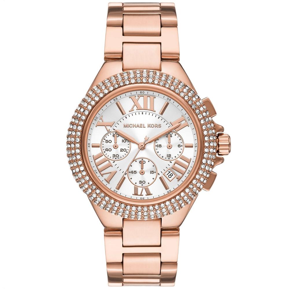

Женские часы Michael Kors Camille с серебряным циферблатом, серебро