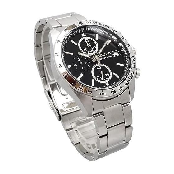SEIKO 1/5 Second Chronograph Quartz Watch Men's SBTR005 Black [Domestic Genuine Product]