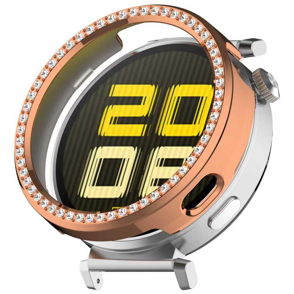 Hollow Case For Huawei Watch GT6 41MM/GT5 41MM Protective Hard and Durable PC Cover With Plastic Diamond Decoration Watch Shell