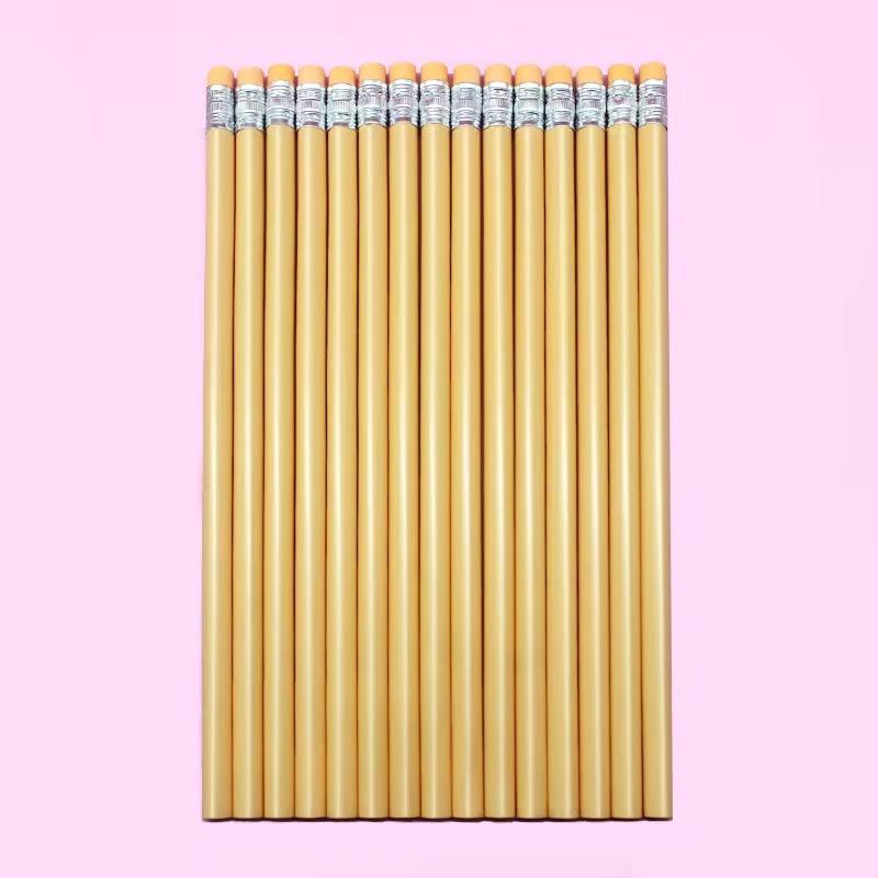 Macaron Triangular Bar Hb Pencil With Eraser Tip For Students Sketching